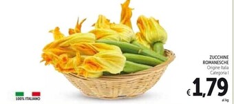 Spazio Conad Zucchine romanesche offerta
