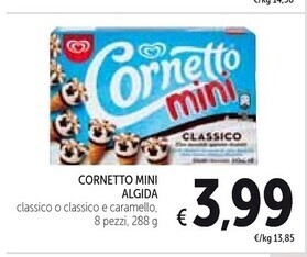 Spazio Conad Algida cornetto mini classico offerta