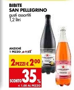 Tigros San pellegrino bibite offerta