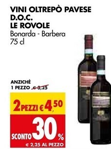 Tigros Le rovole vini oltrepo pavese doc offerta