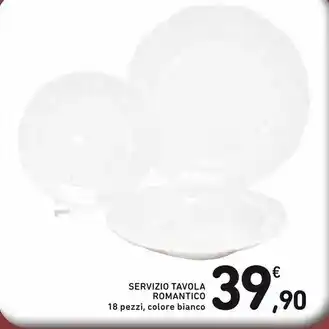 Spazio Conad Servizio tavola romantico offerta