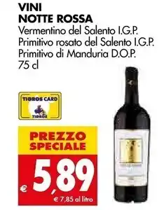 Notte rossa vini