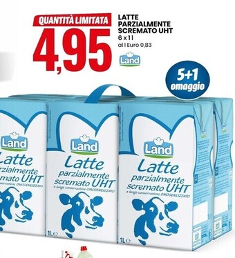 Land latte parzialmente scremato uht