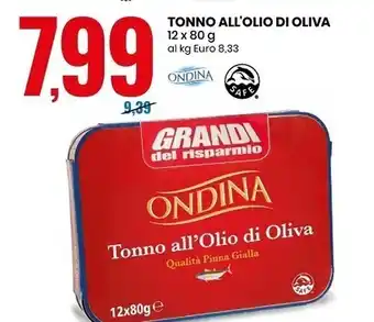 Eurospin Ondina tonno all'olio di oliva offerta