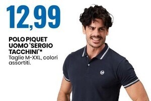 Eurospin Sergio tacchini polo piquet uomo offerta