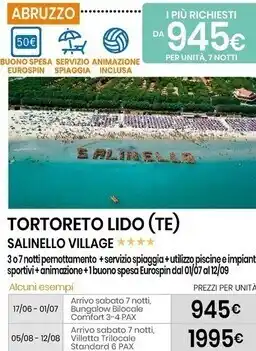 Eurospin Tortoreto lido (te) offerta