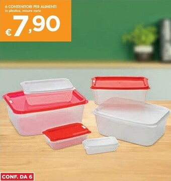 Bennet 6 contenitori per alimenti offerta