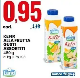 Eurospin Land kefir alla frutta gusti assortiti offerta