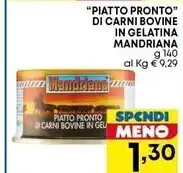 Pam Mandriana piatto pronto di carni bovine in gelatina offerta