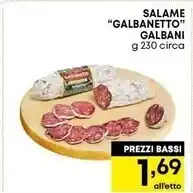Pam Galbani salame galbanetto offerta