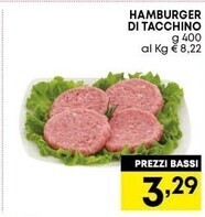 Pam Hamburger di tacchino offerta