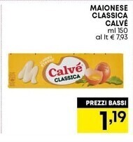 Pam Calvè maionese classica offerta