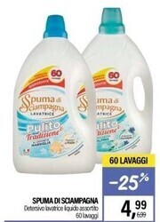 Caddy's Spuma di sciampagna detersivo lavatrice liquido assortito offerta