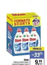 Caddy's Dixan detersivo lavatrice liquido offerta