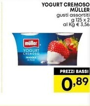 Pam Muller yogurt cremoso offerta