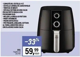 Dcg eltronic friggitrice ad
