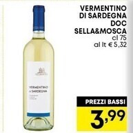 Sella & mosca vermentino di sardegna doc
