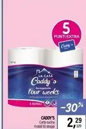 Caddy's La casa caddy's - carta cucina offerta