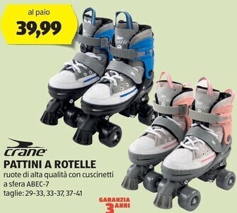 ALDI Crane pattini a rotelle offerta