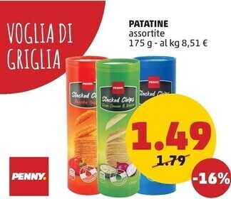 PENNY Penny patatine offerta