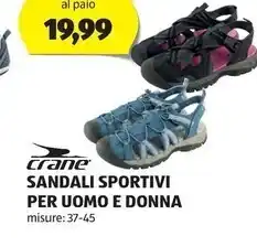 ALDI Crane sandali sportivi per uomo e donna offerta