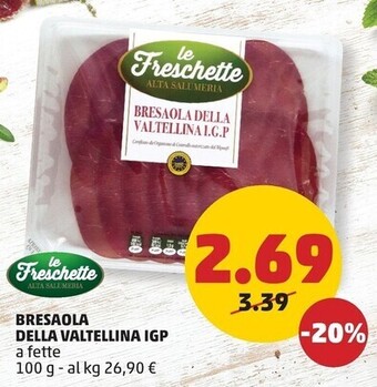 PENNY Le freschette bresaola della valtellina igp offerta