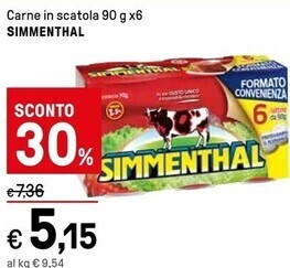 Iper La Grande Simmenthal carne in scatola offerta
