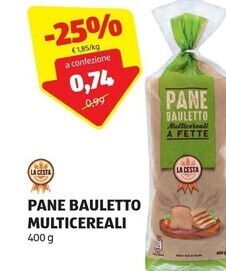 ALDI La cesta pane bauletto multicereali offerta