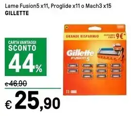 Gillette lame fusion5 x11