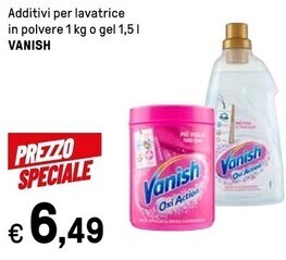 Iper La Grande Vanish additivi per lavatrice in polvere offerta