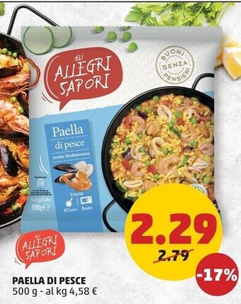 PENNY Gli allegri sapori paella di pesce offerta