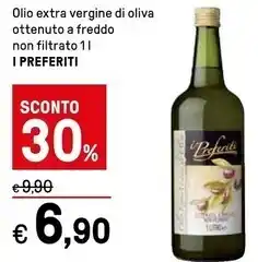 Iper La Grande I preferiti olio extra vergine di oliva ottenuto a freddo non filtrato offerta