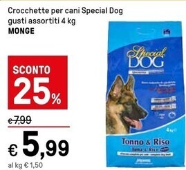 Monge crocchette per cani special dog