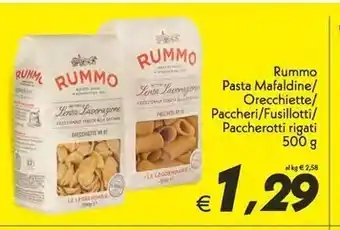 Iper Super Conveniente Rummo pasta mafaldine offerta