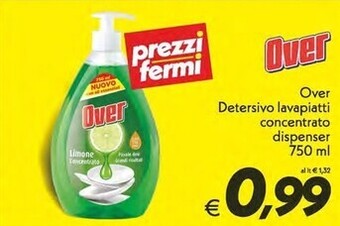 Iper Super Conveniente Over detersivo lavapiatti concentrato dispenser offerta