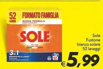 Iper Super Conveniente Sole fustone bianco solare 52 lavaggi offerta
