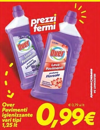 Iper Super Conveniente Over pavimenti igienizzante offerta