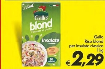 Iper Super Conveniente Gallo riso blond per insalate classico offerta