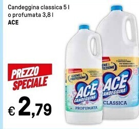 Iper La Grande Ace candeggina classica o profumata offerta