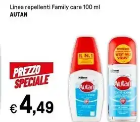 Iper La Grande Autan linea repellenti family care offerta