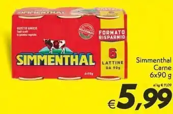 Iper Super Conveniente Simmenthal carne offerta
