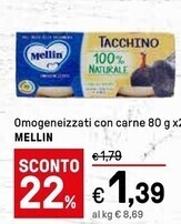 Mellin omogeneizzati con carne