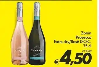 Iper Super Conveniente Zonin prosecco extra dry offerta