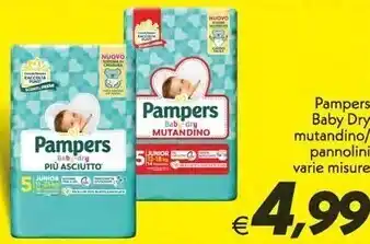 Iper Super Conveniente Pampers baby dry mutandino offerta
