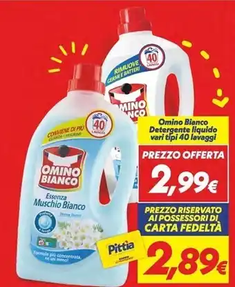Iper Super Conveniente Omino bianco detergente liquido offerta