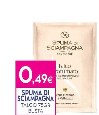 Spuma di sciampagna talco