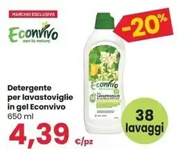 Interspar Econvivo detergente per lavastoviglie in gel offerta