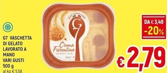 A&O G7 - vaschetta di gelato lavorato a mano vari gusti offerta