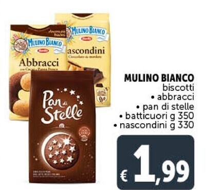 Gourmet Déco Mulino bianco biscotti abbracci offerta