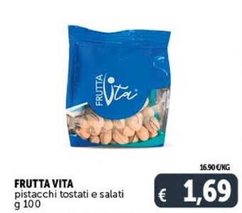 Frutta vita pistacchi tostati e salati